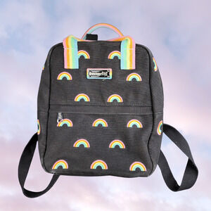 Loungefly Embroidered Sky Rainbow Pride Canvas Mini Backpack Travel Festival
